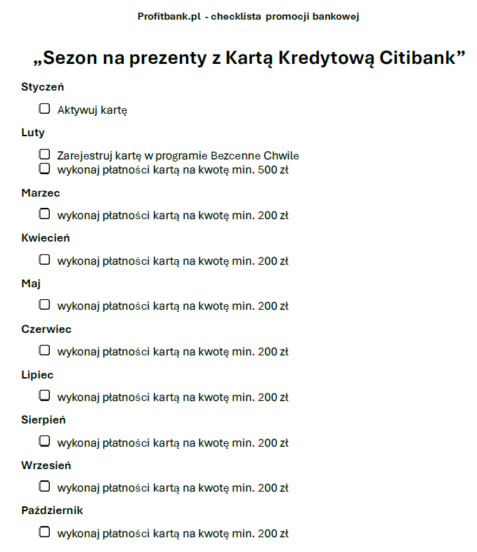 Zgarnij 1100 zł za założenie karty kredytowej w promocji Citibanku
